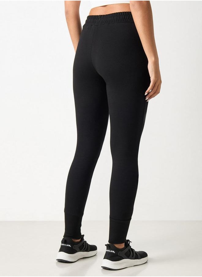 Cuffed Jog Pants with Elasticised Waistband and Drawstring