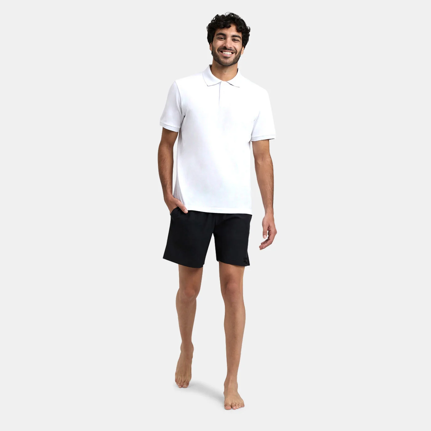 Men's Solid Evo Beach Boxer Swimming Shorts