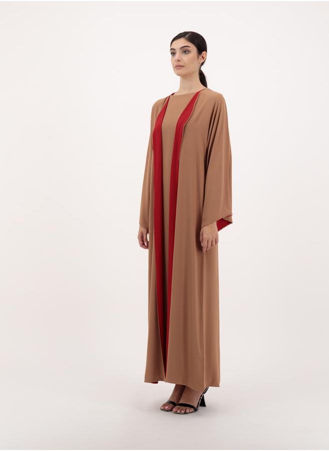 Dual side abaya with sheila