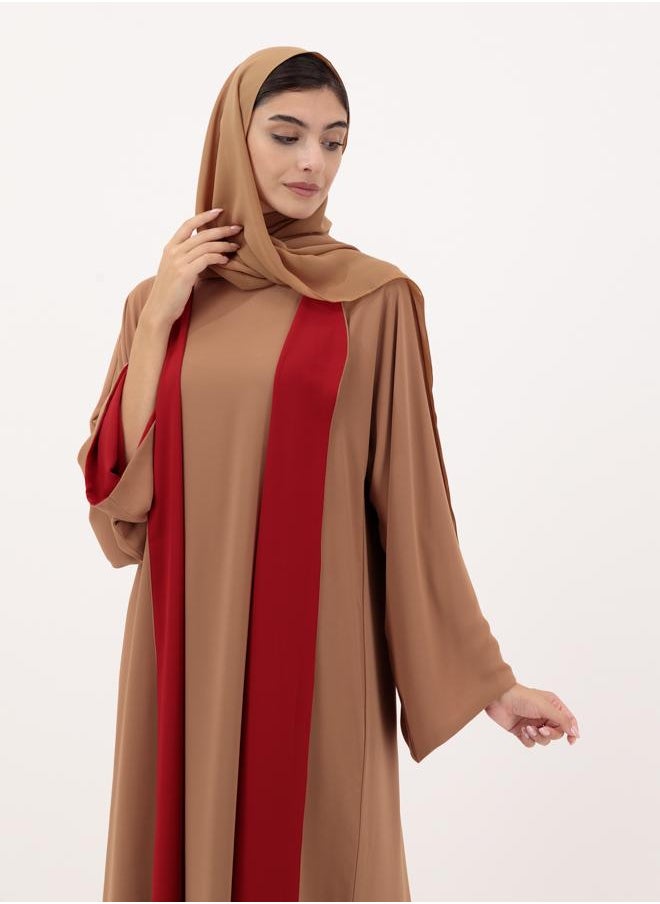 Dual side abaya with sheila