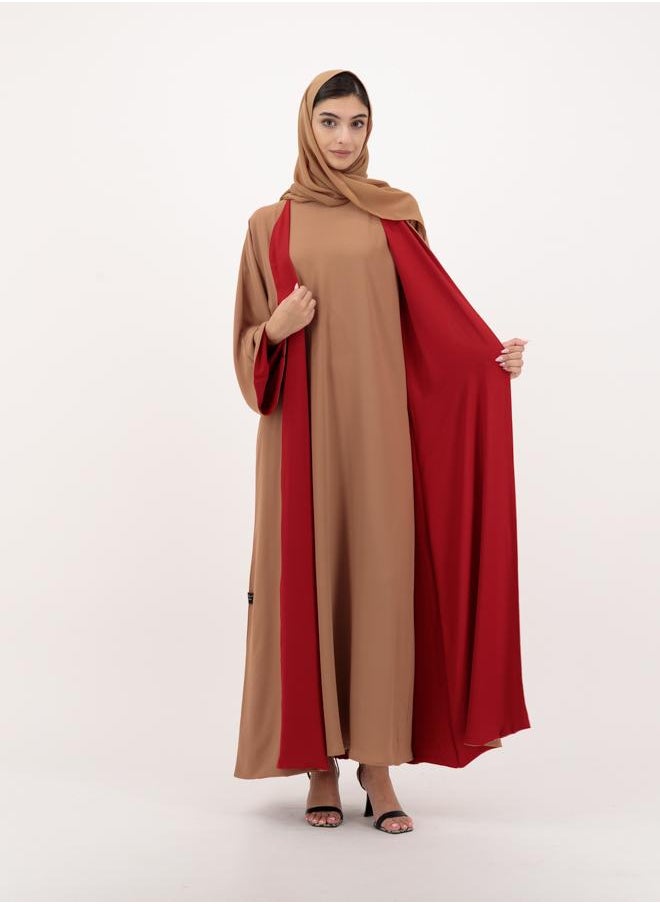Dual side abaya with sheila
