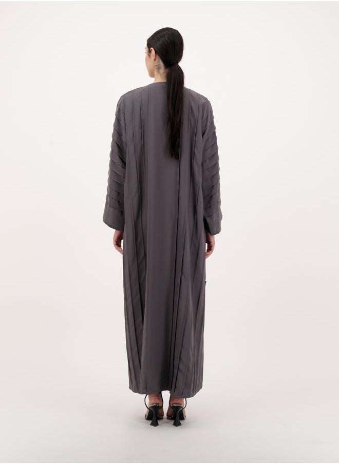 Front open abaya with inner