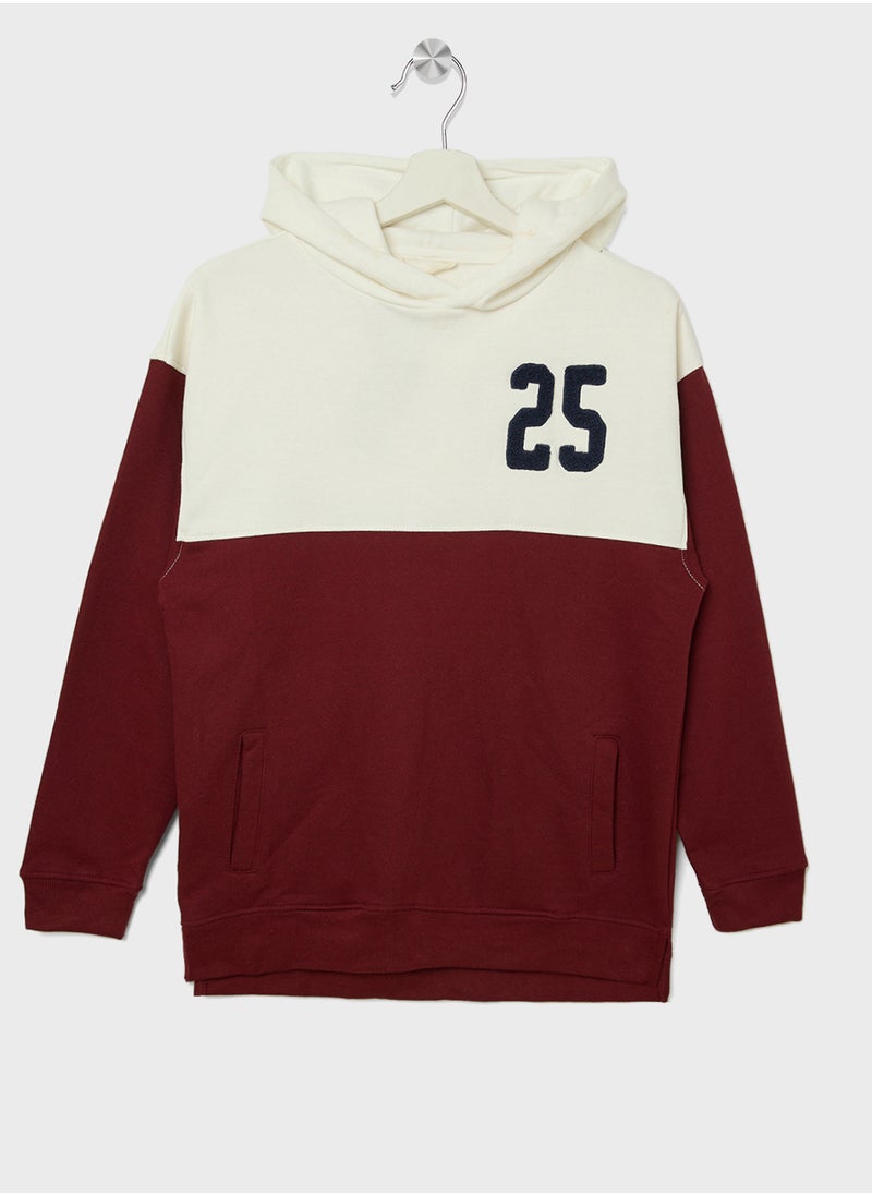 Kids Color Block Hoodie