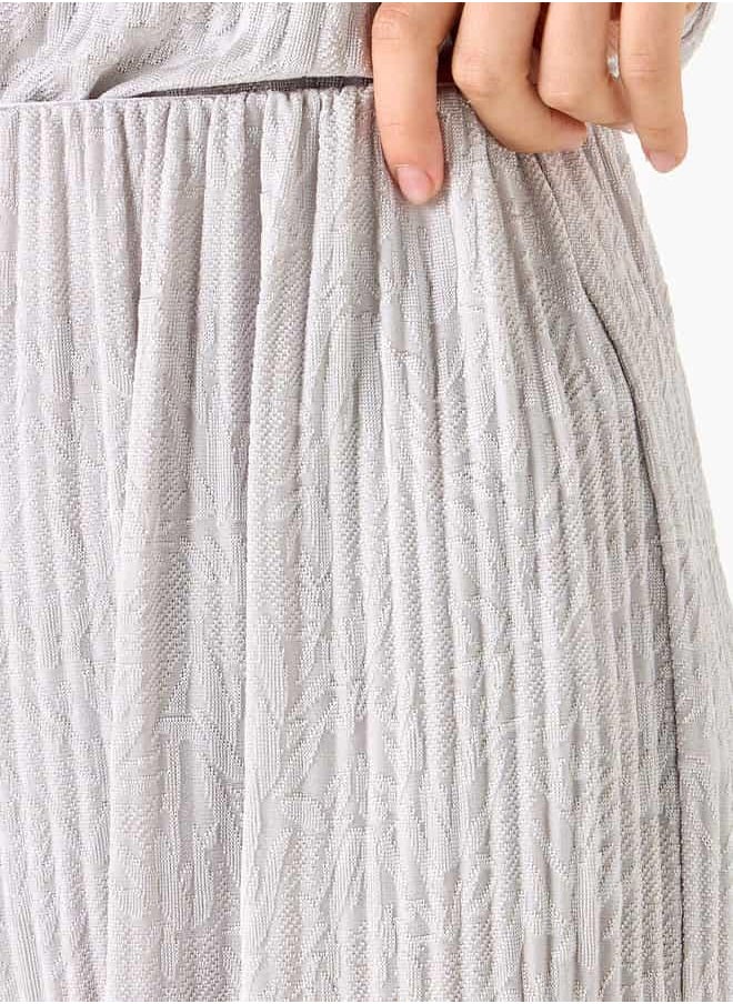 Iconic Relaxed Fit Textured Leggings with Flexi Waist