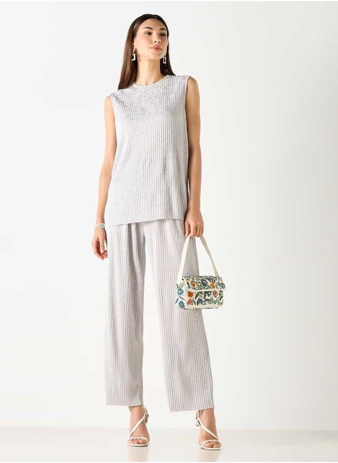 Iconic Relaxed Fit Textured Leggings with Flexi Waist