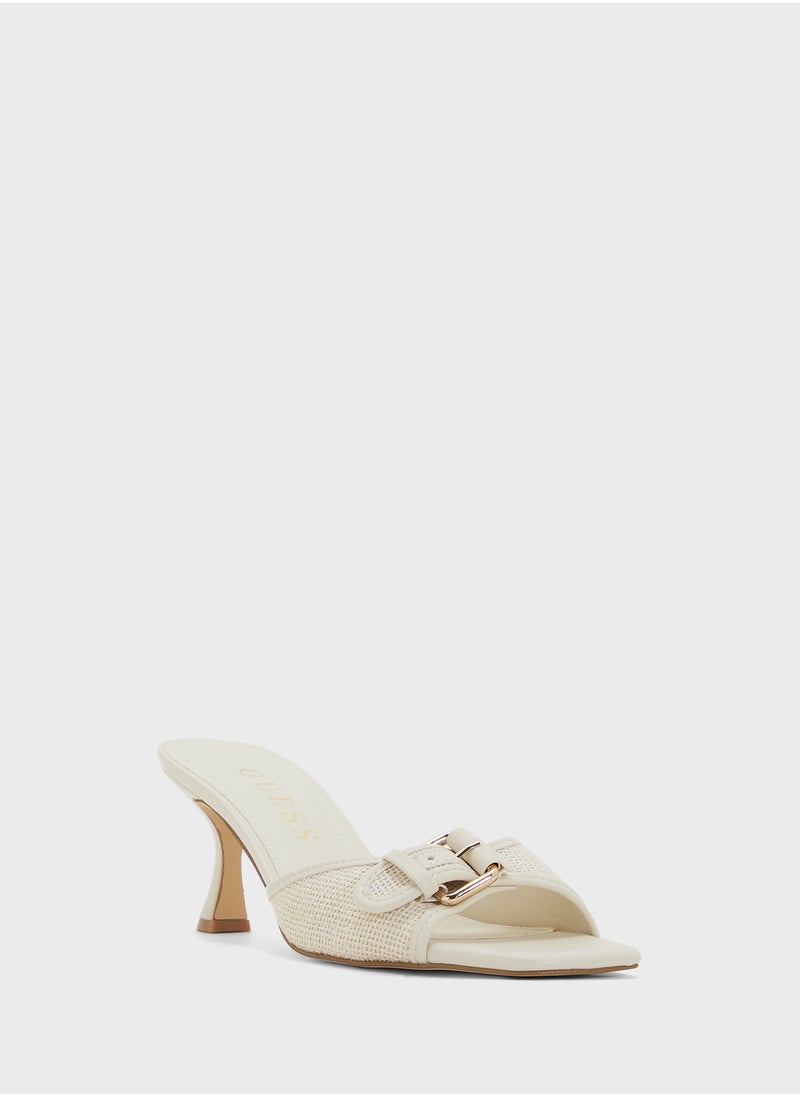 Single Strap Mid Heel Sandals