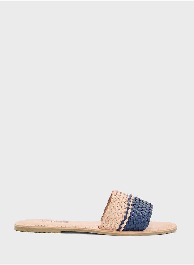 Striped Summer Flat Sandal