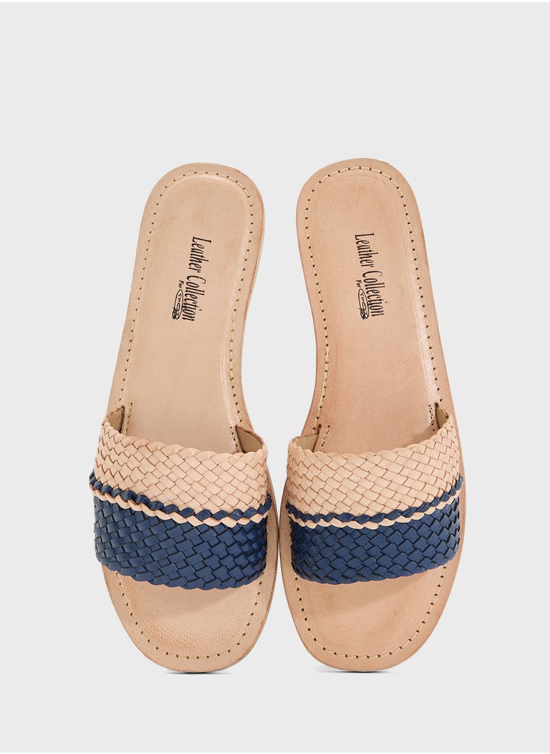 Striped Summer Flat Sandal