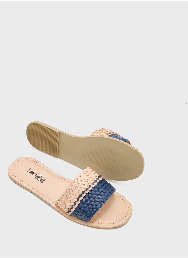 Striped Summer Flat Sandal