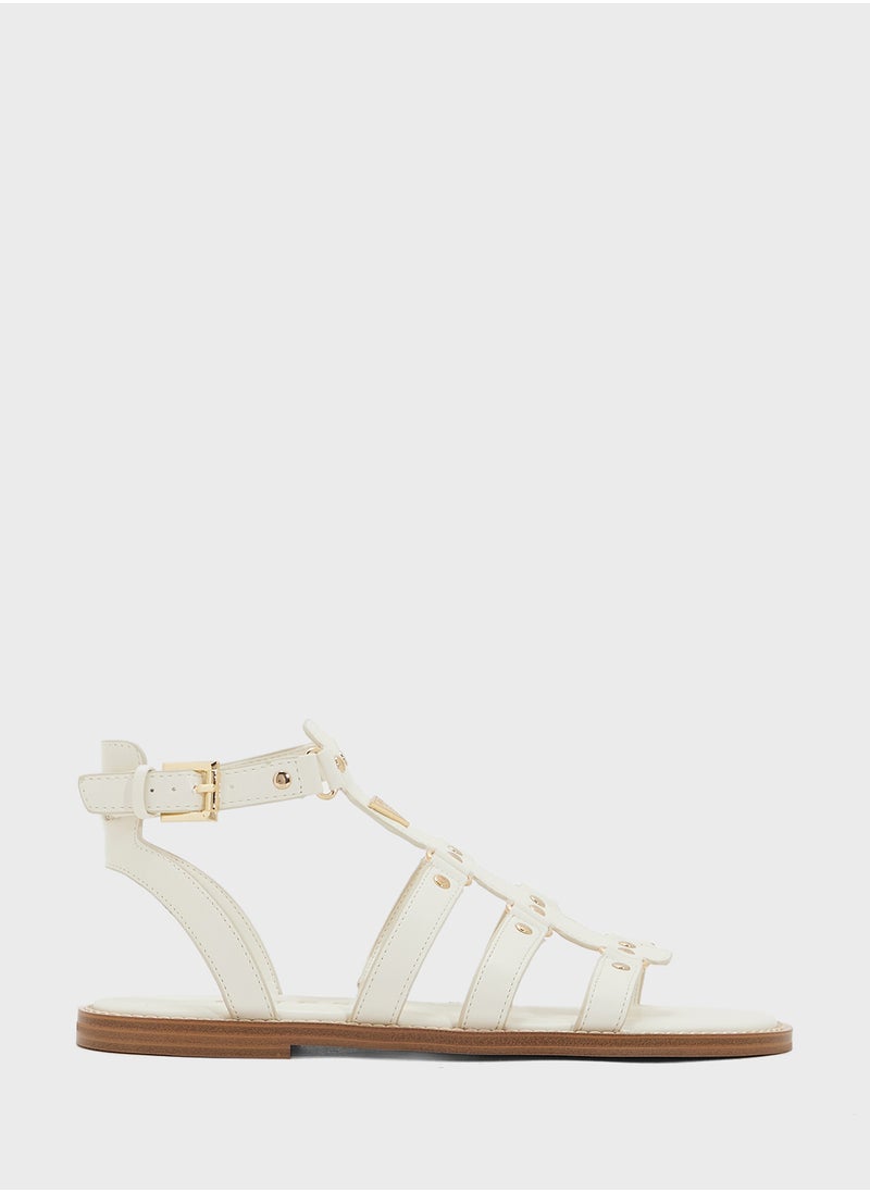 Multi Strap Low Heel Sandals