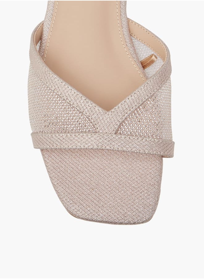 Women Textured Slip-On Sandals