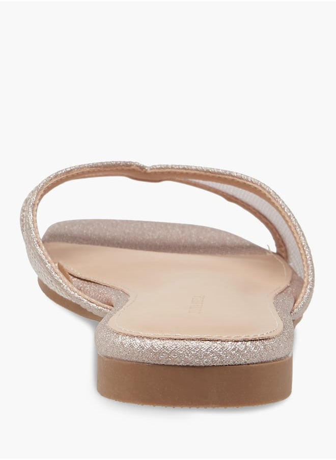 Women Textured Slip-On Sandals