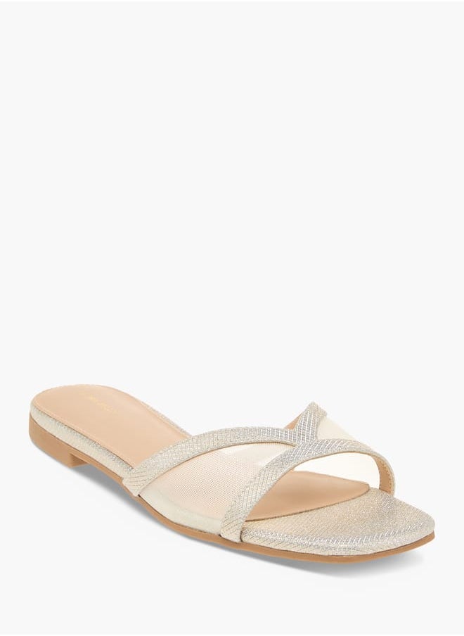 Women Textured Slip-On Sandals