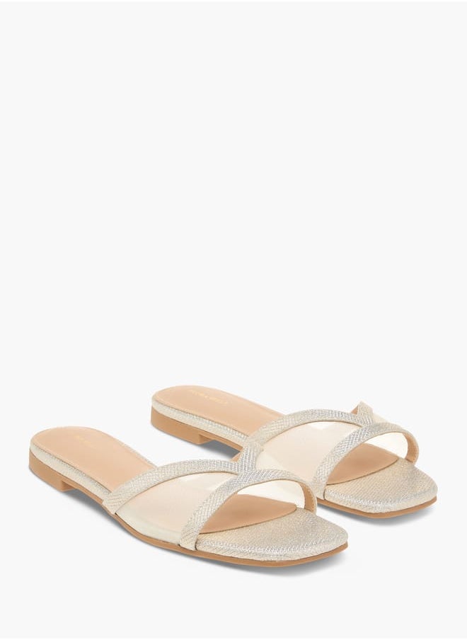 Women Textured Slip-On Sandals