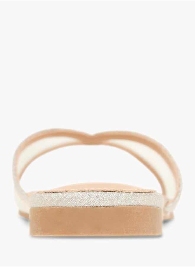Women Textured Slip-On Sandals