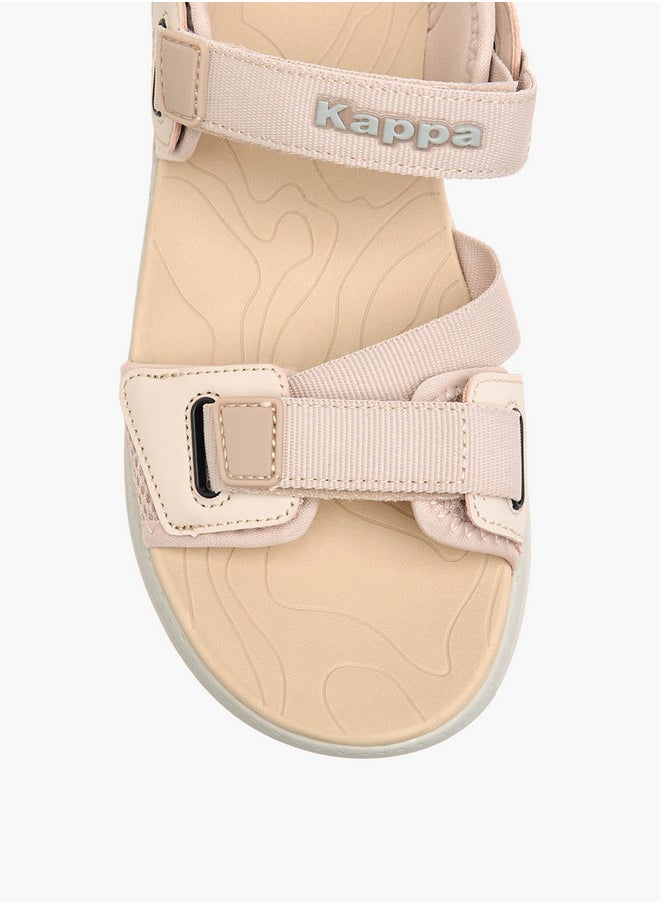 Women's Logo Detail Sports Sandals with Hook and Loop Closure - 23YL991W