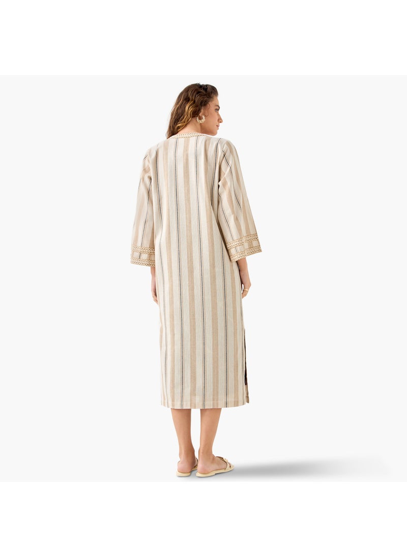 Iconic Printed Dress with Longline Shrug