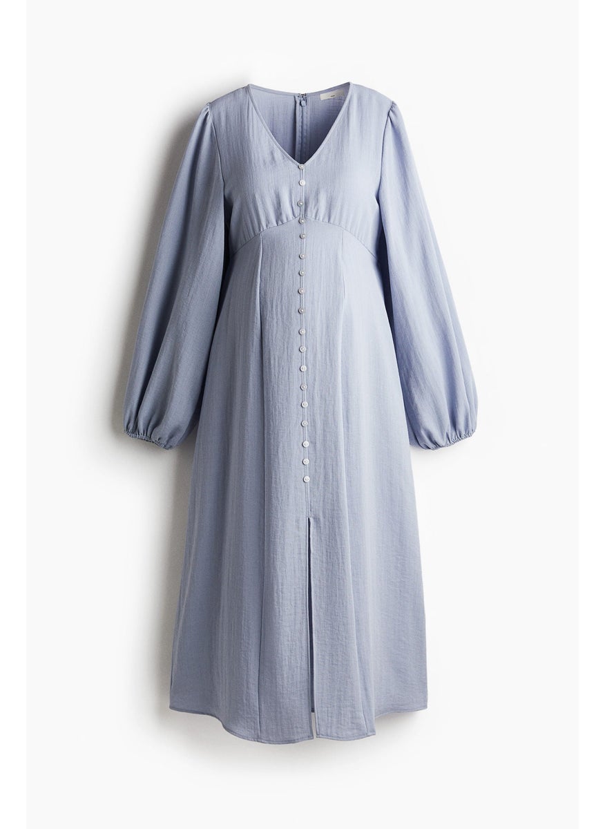 Mama Button-Front Dress