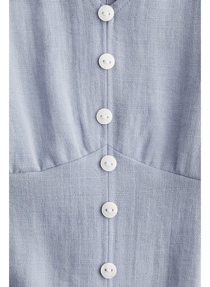 Mama Button-Front Dress