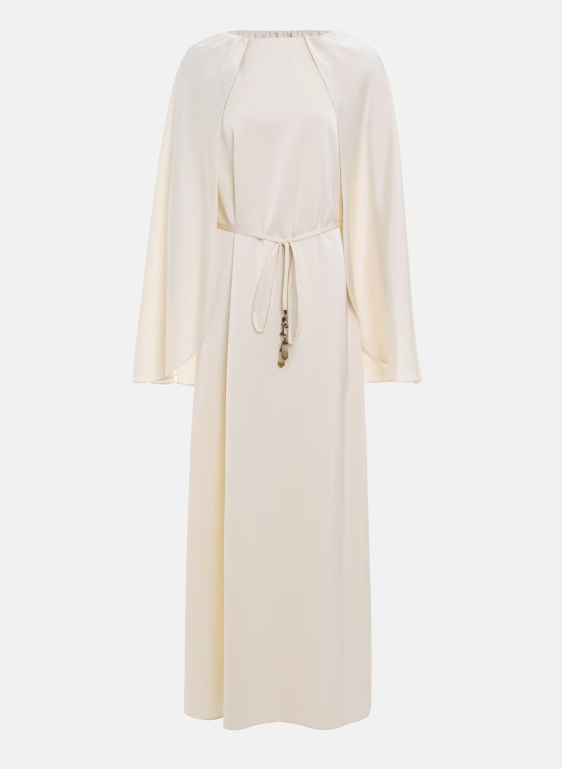 Maxi dress with matching cape