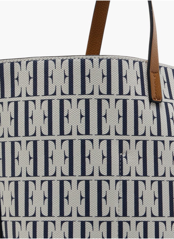 All-Over Monogram Print Tote Bag and Coin Pouch