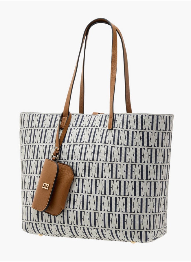 All-Over Monogram Print Tote Bag and Coin Pouch