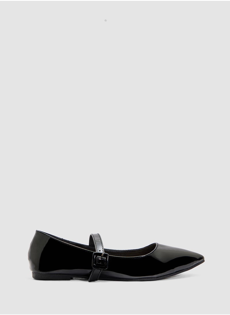 Classic Pointed Mary Jane Flat