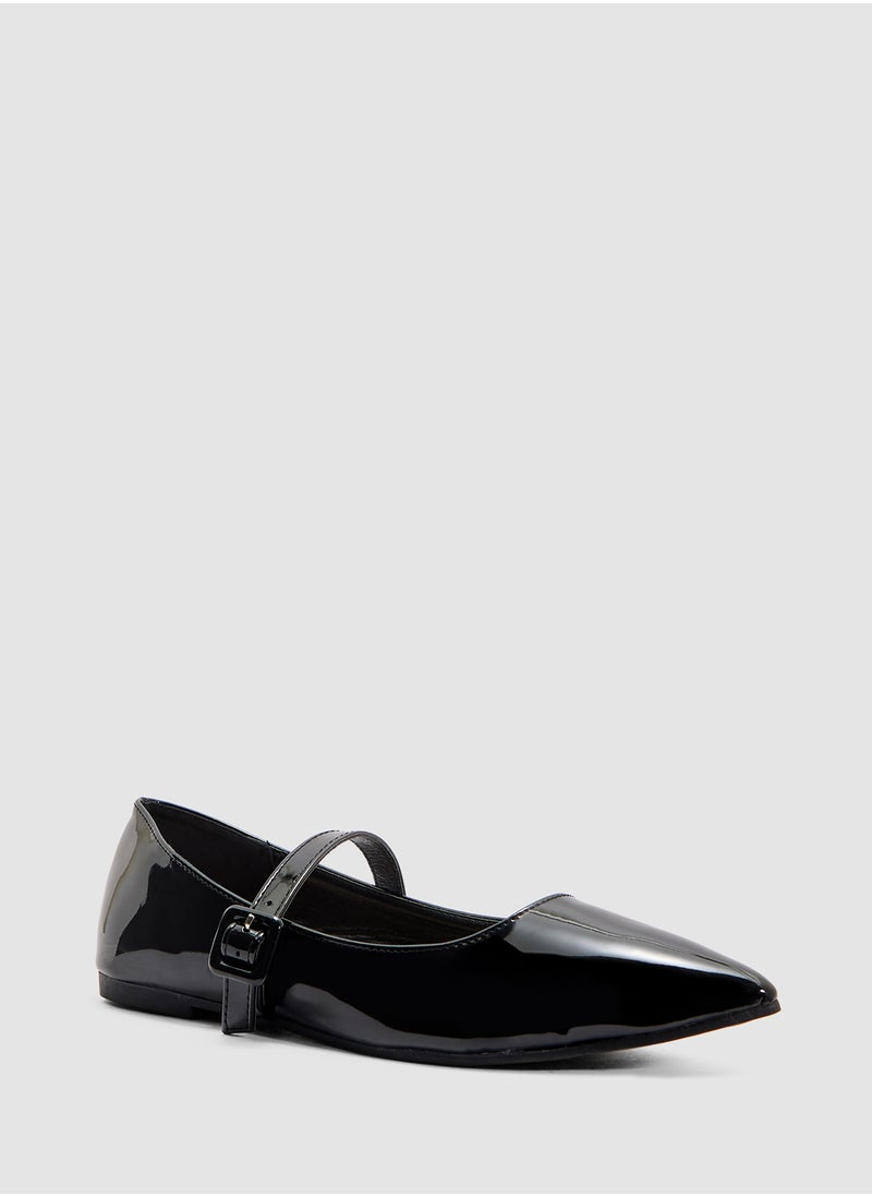 Classic Pointed Mary Jane Flat