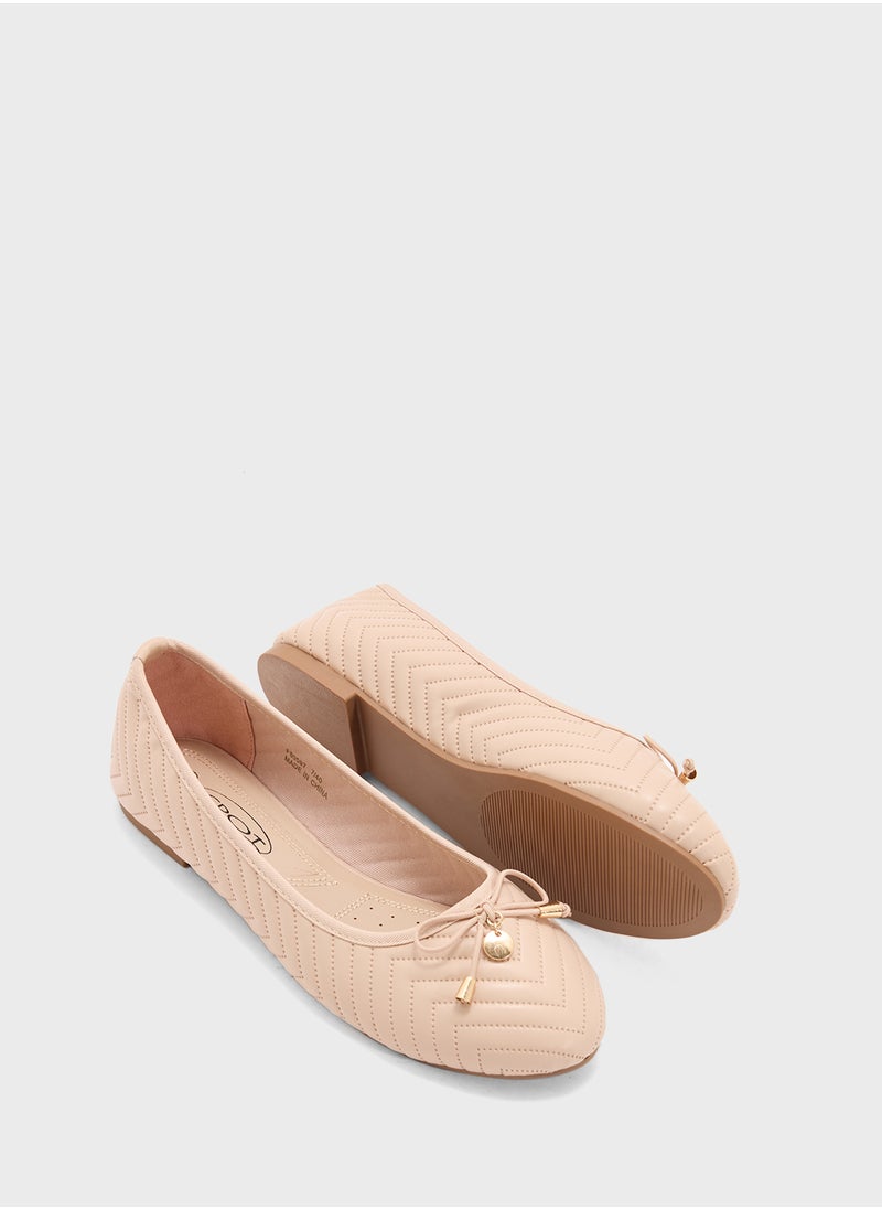 Quilted Ballerina With Bow