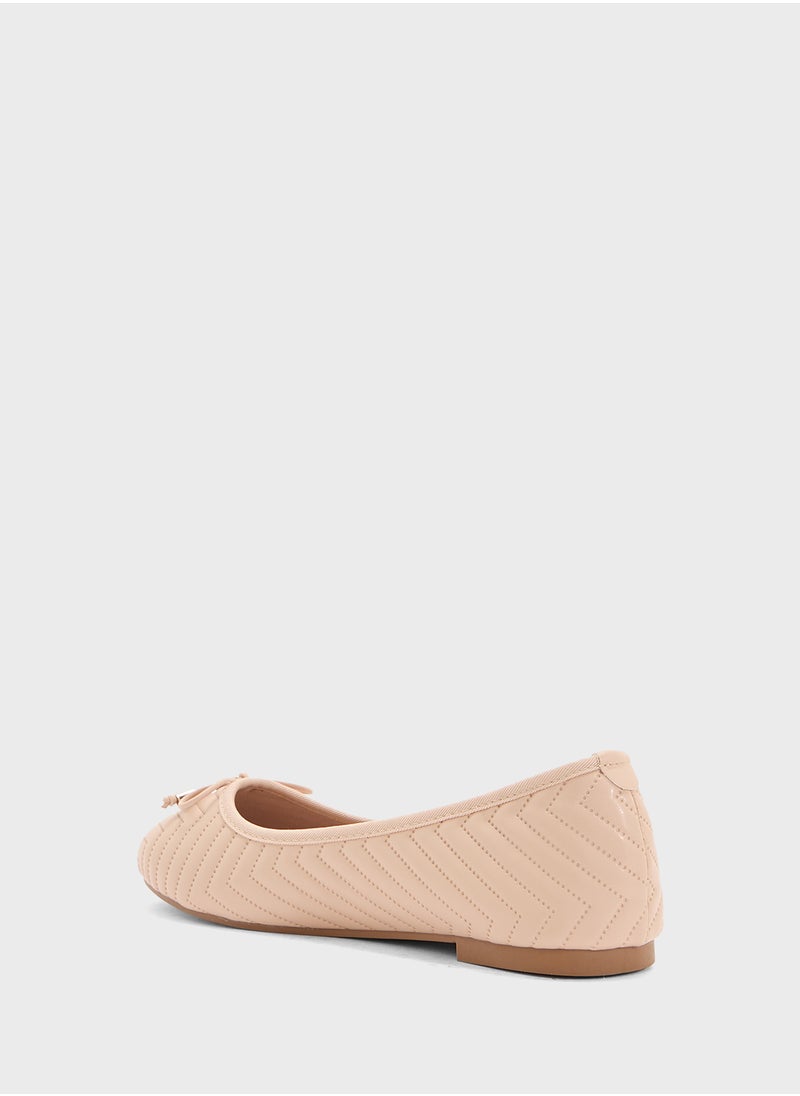 Quilted Ballerina With Bow