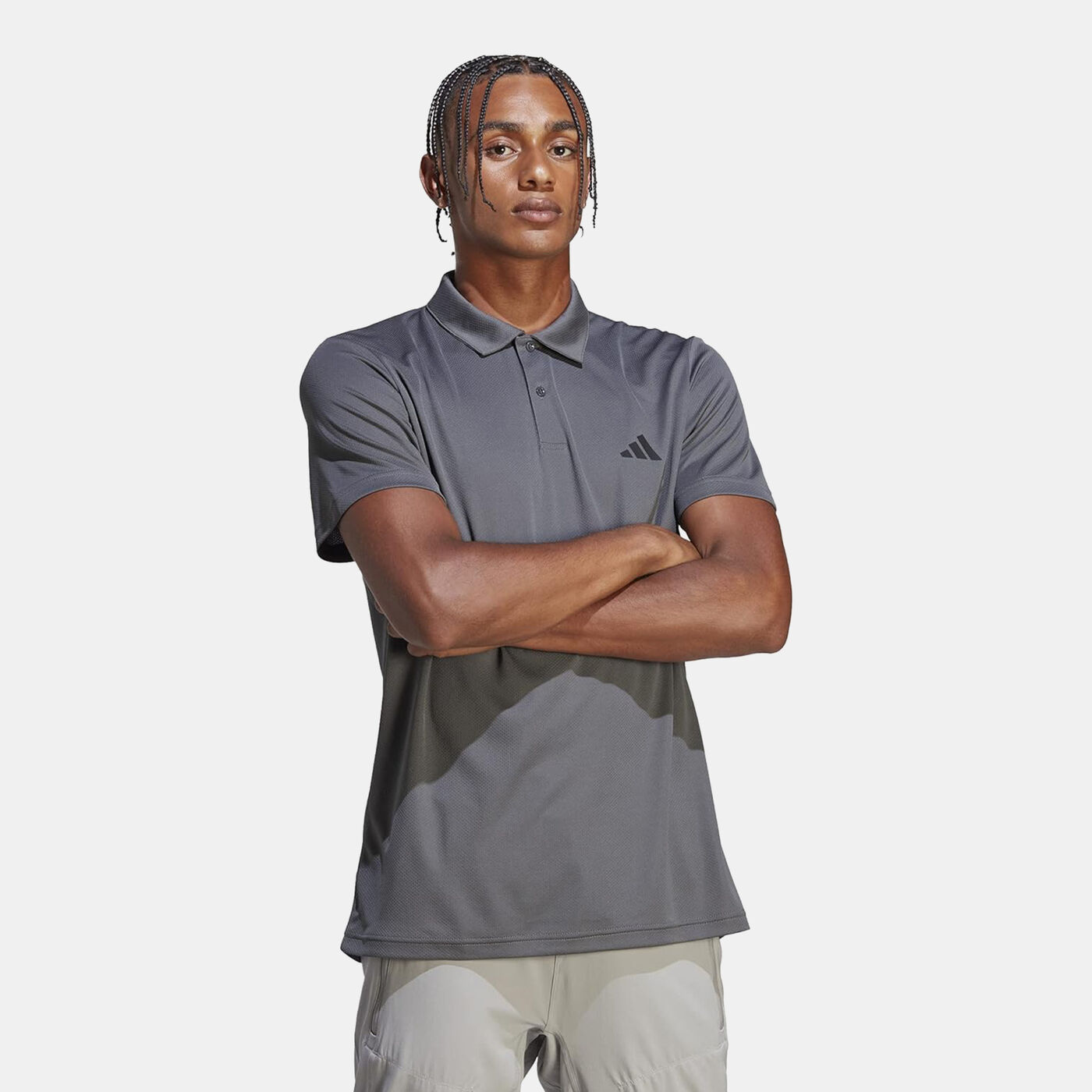 Men's Train Essentials 3-Stripes Training Polo Shirt