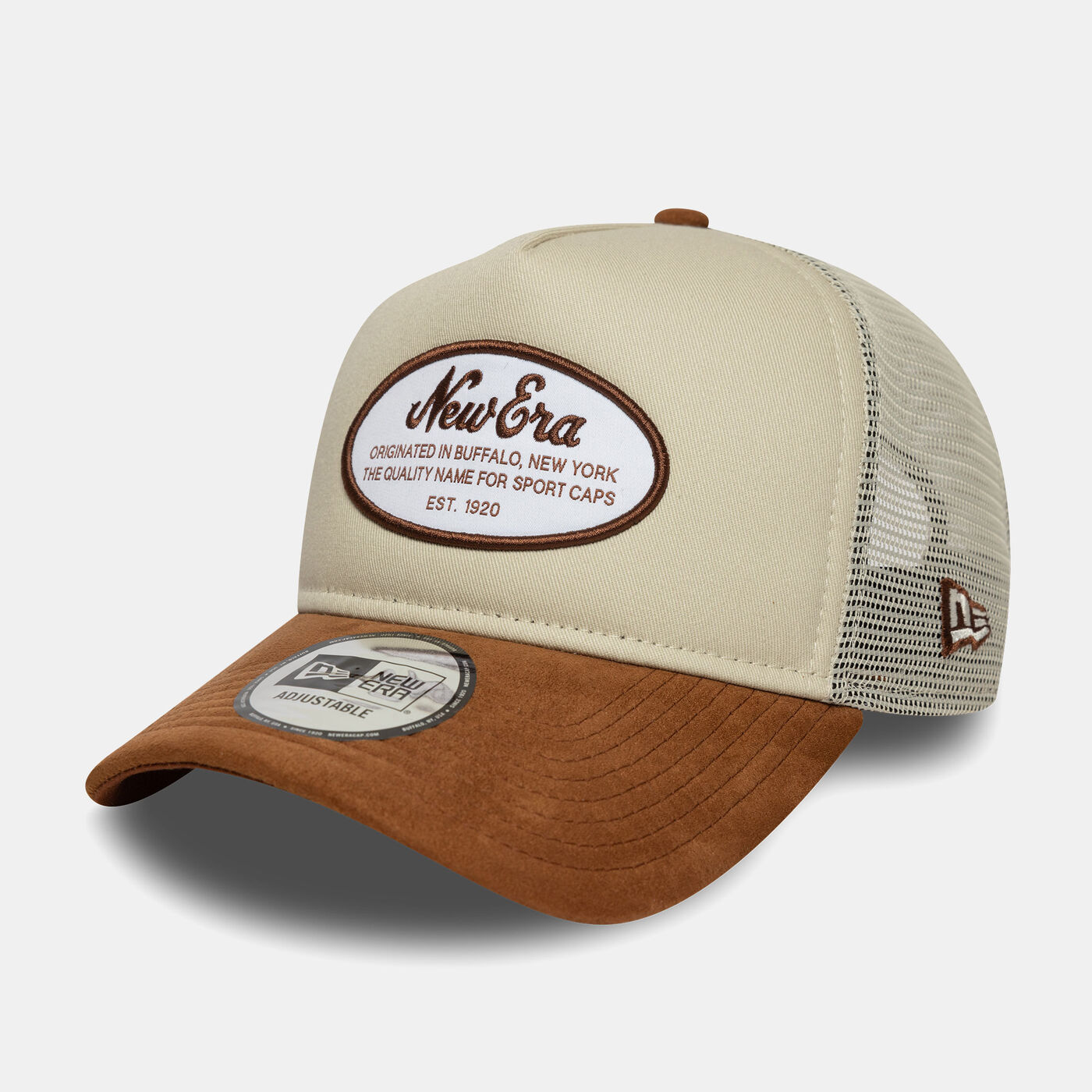 Men's Oval Patch Camo Trucker Cap