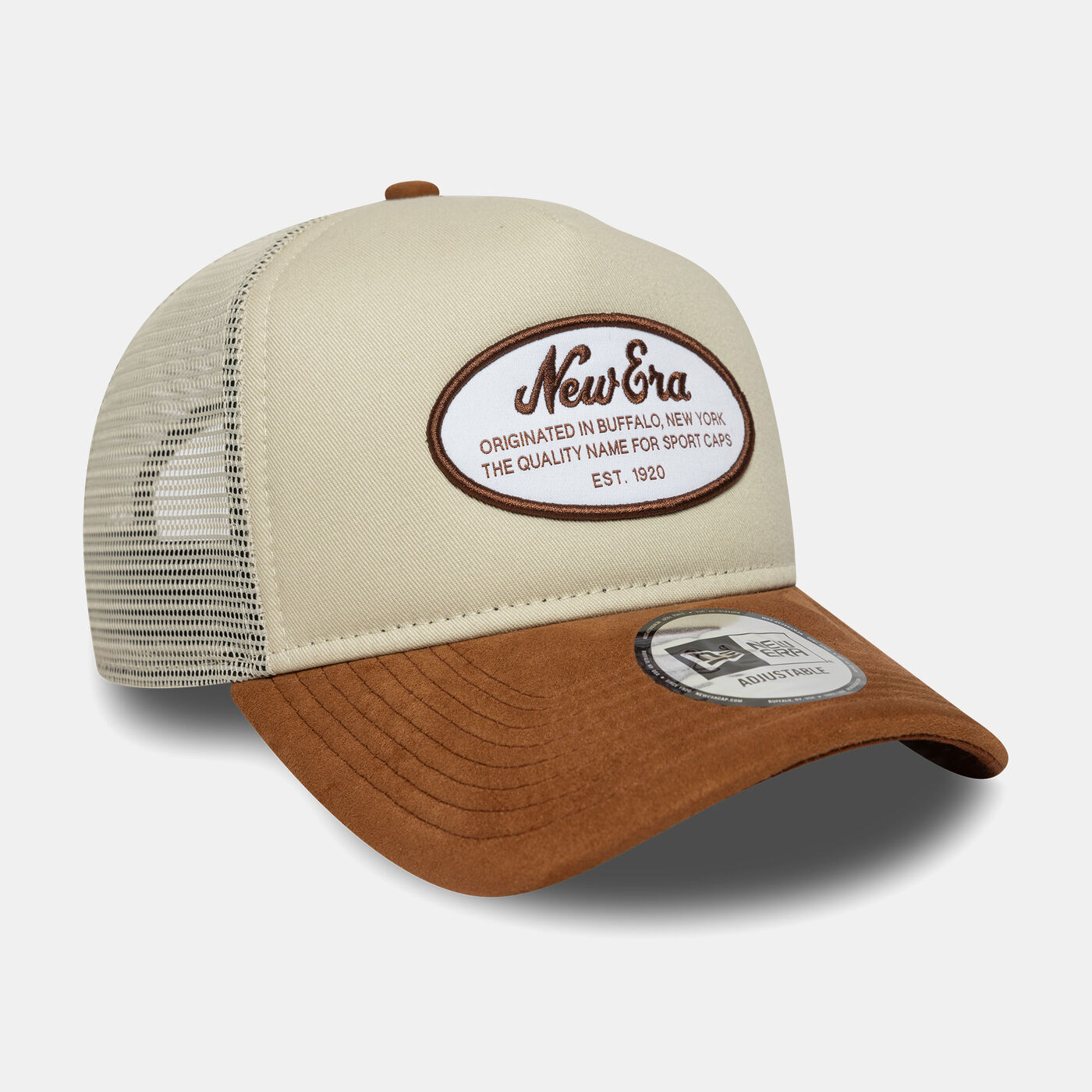 Men's Oval Patch Camo Trucker Cap