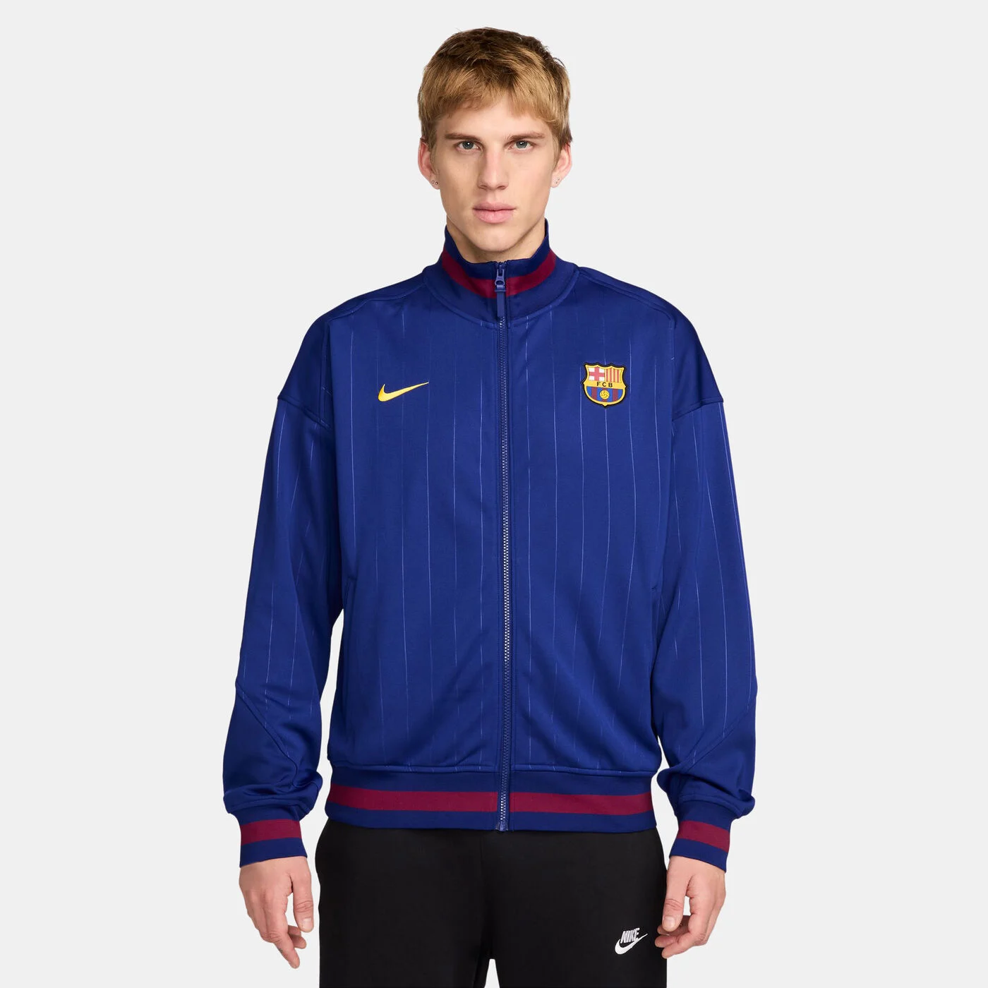 Men's FC Barcelona Academy Pro Home Anthem Football Jacket