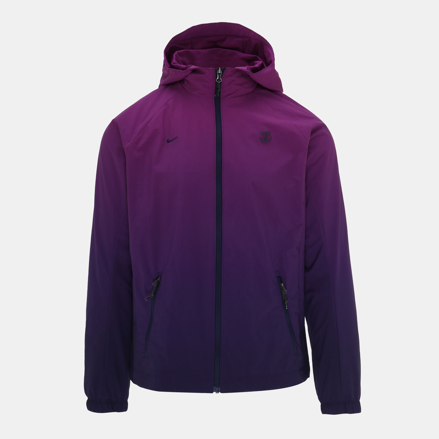 Men's FC Barcelona Woven Football Full-Zip Hoodie