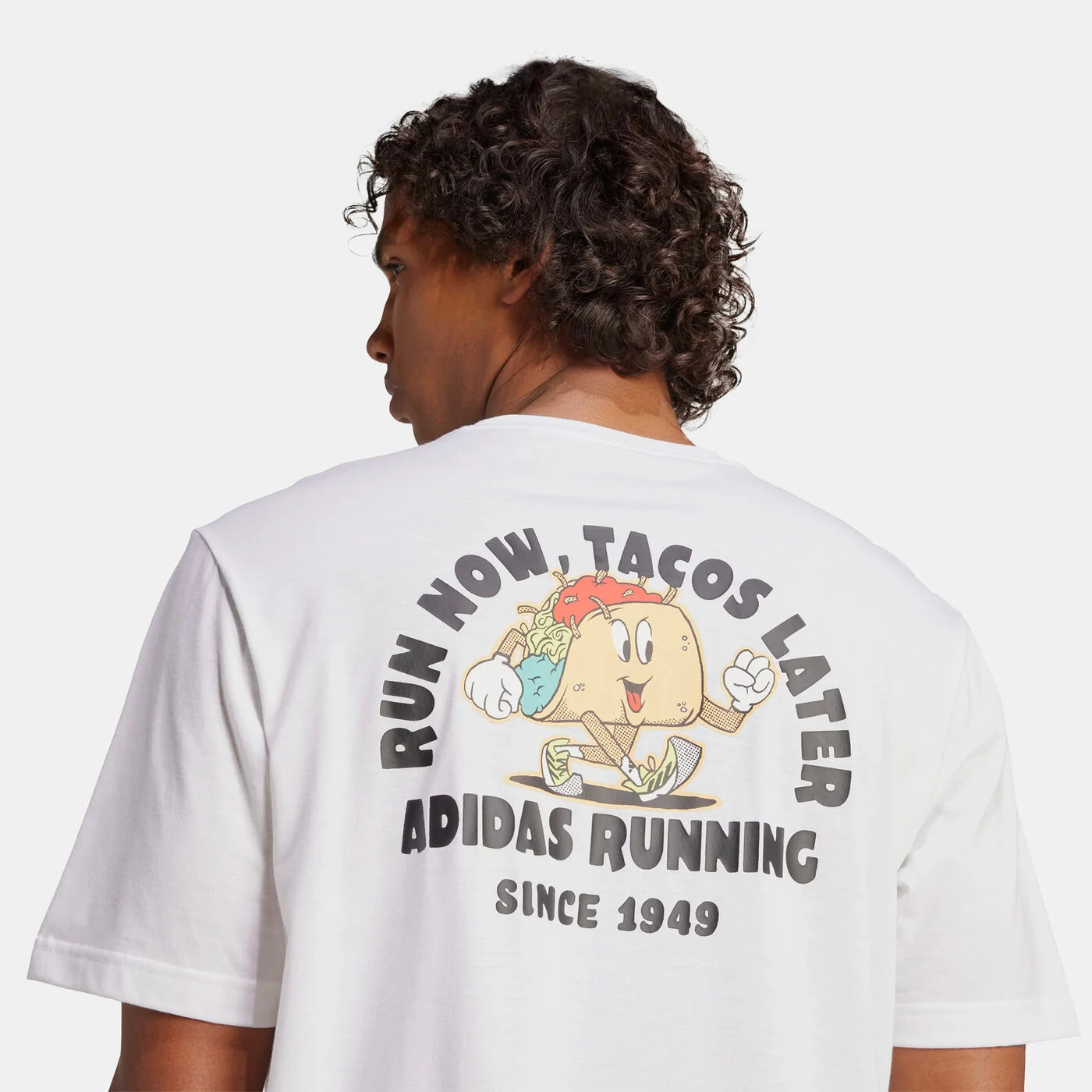 Men's Tacos Later Graphic Running T-Shirt