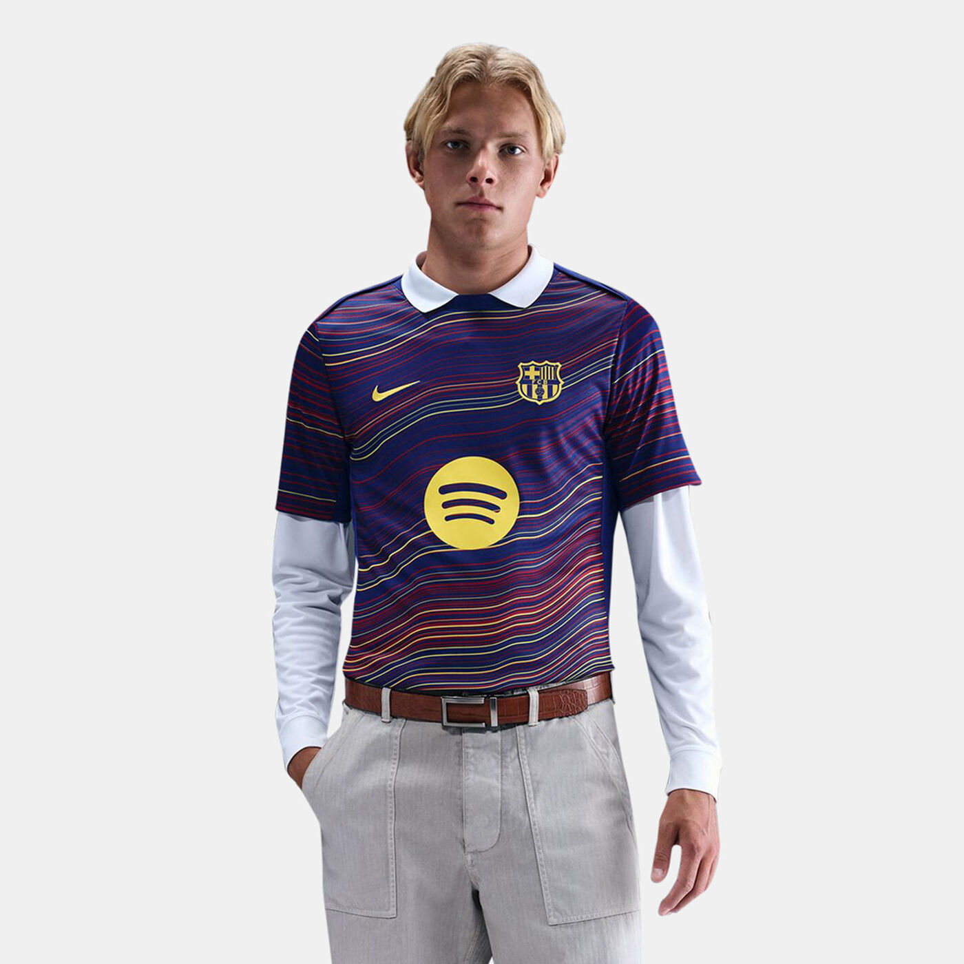 Men's FC Barcelona Academy Pro Pre-Match Football Top
