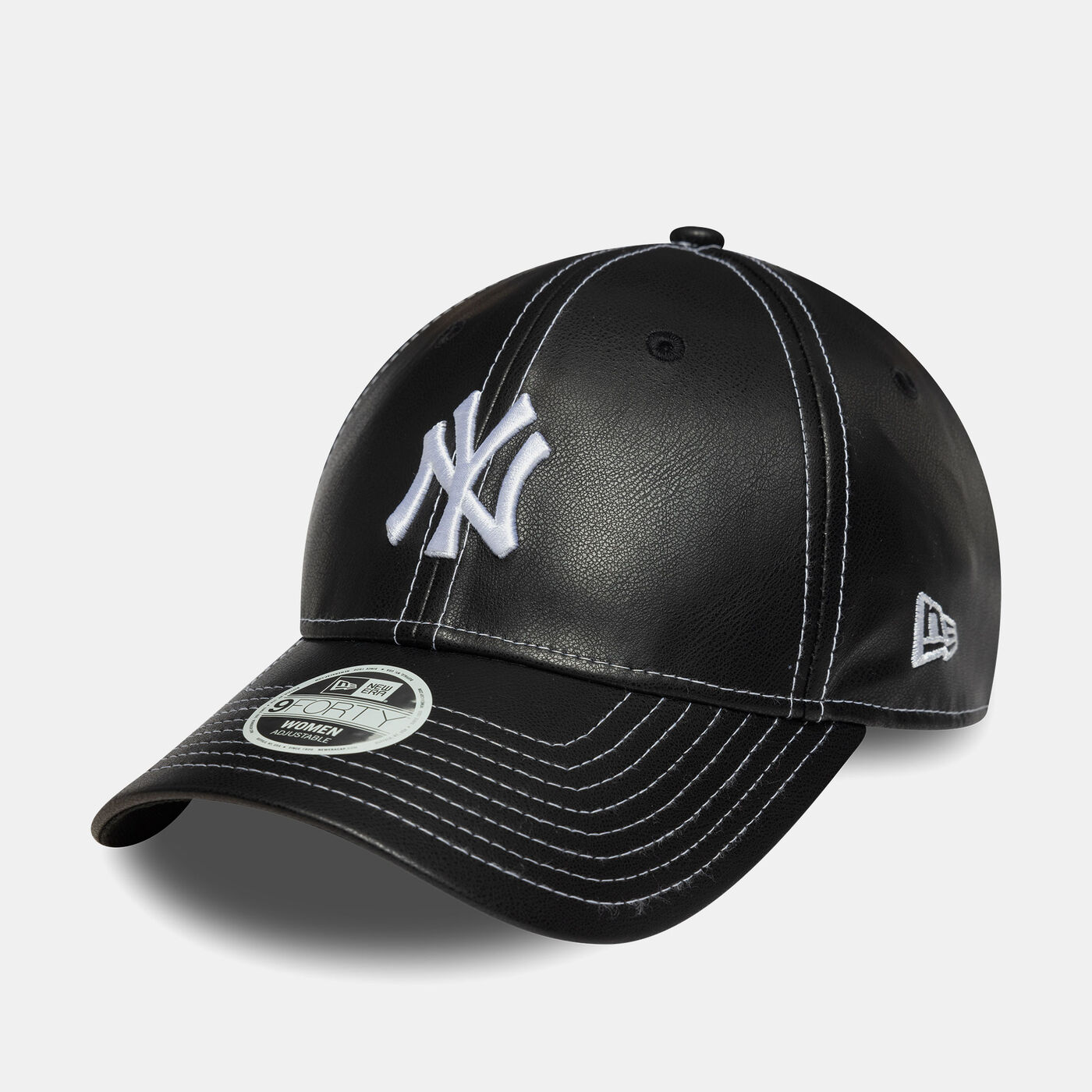 Women's MLB New York Yankees Topstitch PU 9FORTY Cap
