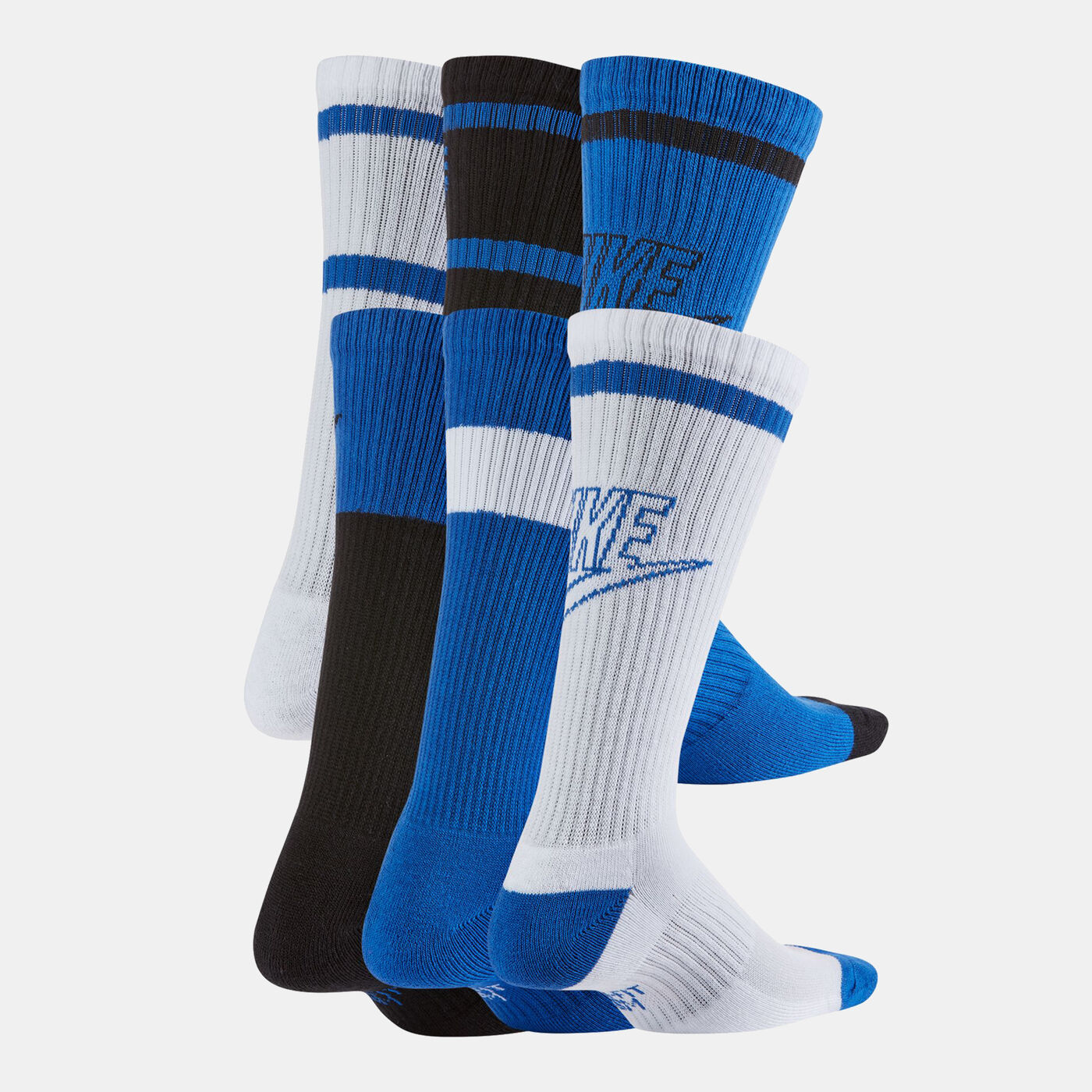 Kids' Everyday Cushioned Crew Socks (6 Pairs)