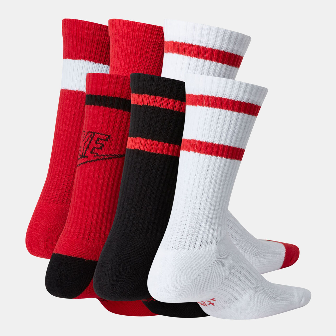 Kids' Everyday Cushioned Crew Socks (6 Pairs)
