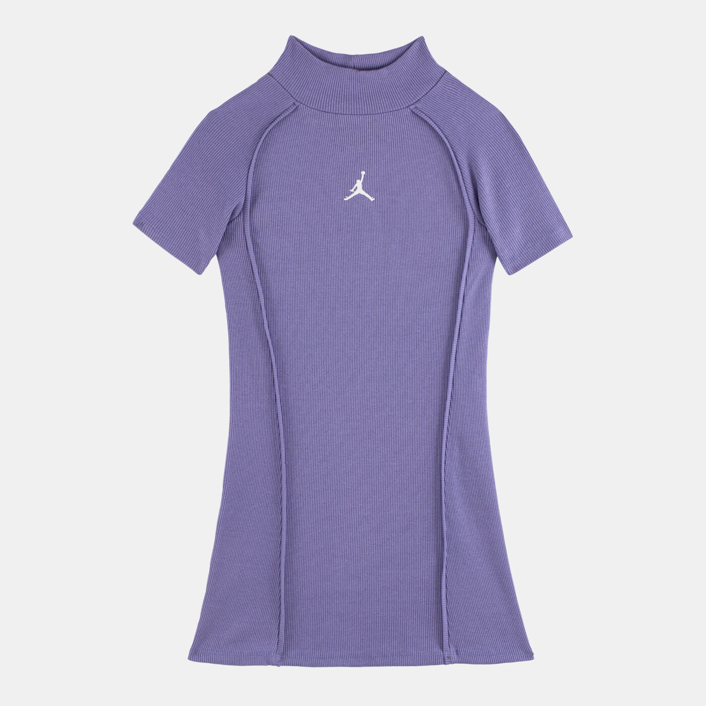 Kids' Mock Neck Rib Dress