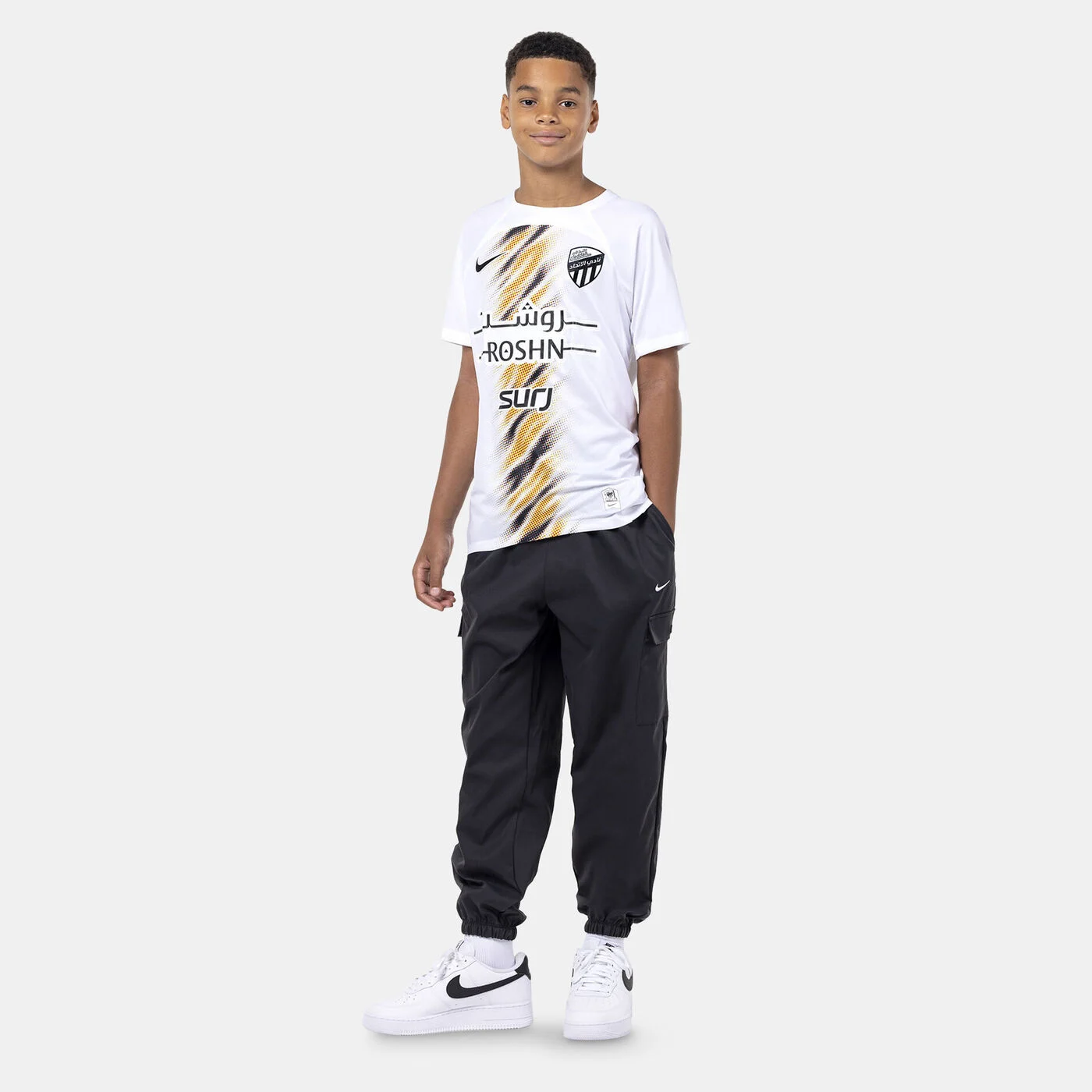 Kids' Al-Ittihad 2024/25 Away Replica Football Jersey