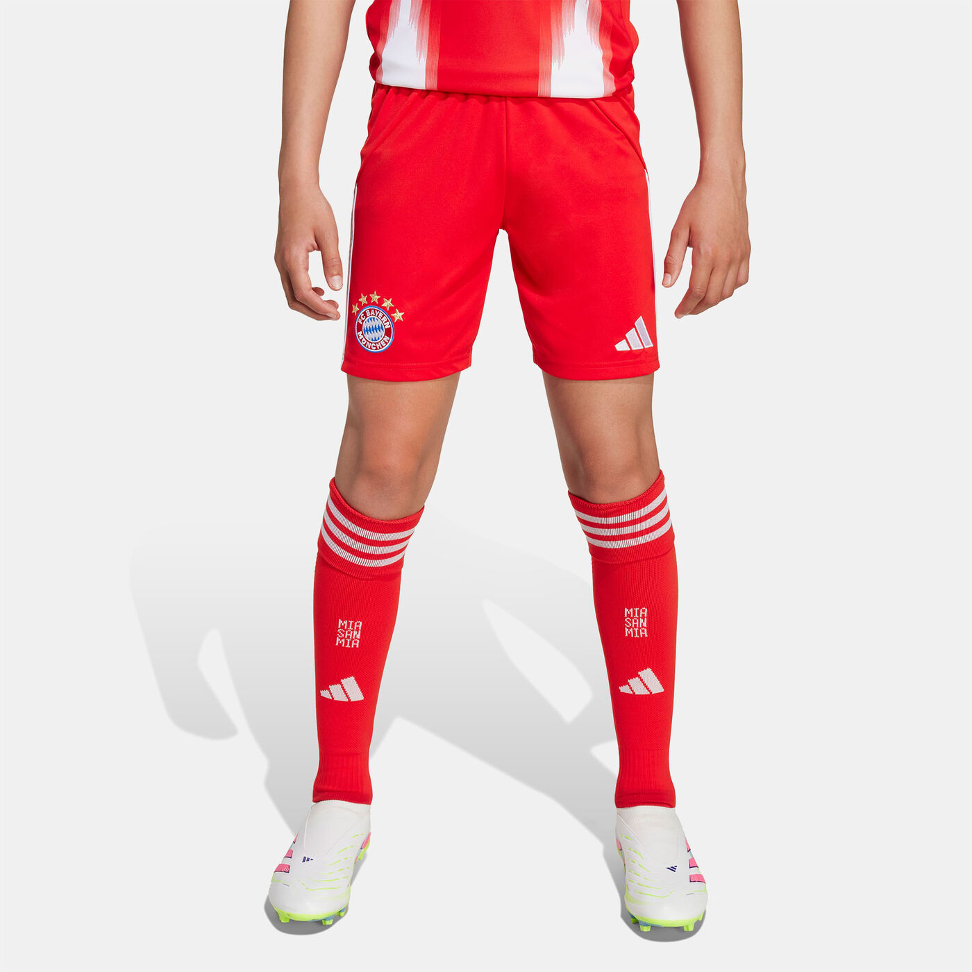 Kids' FC Bayern 25/26 Home Replica Football Shorts