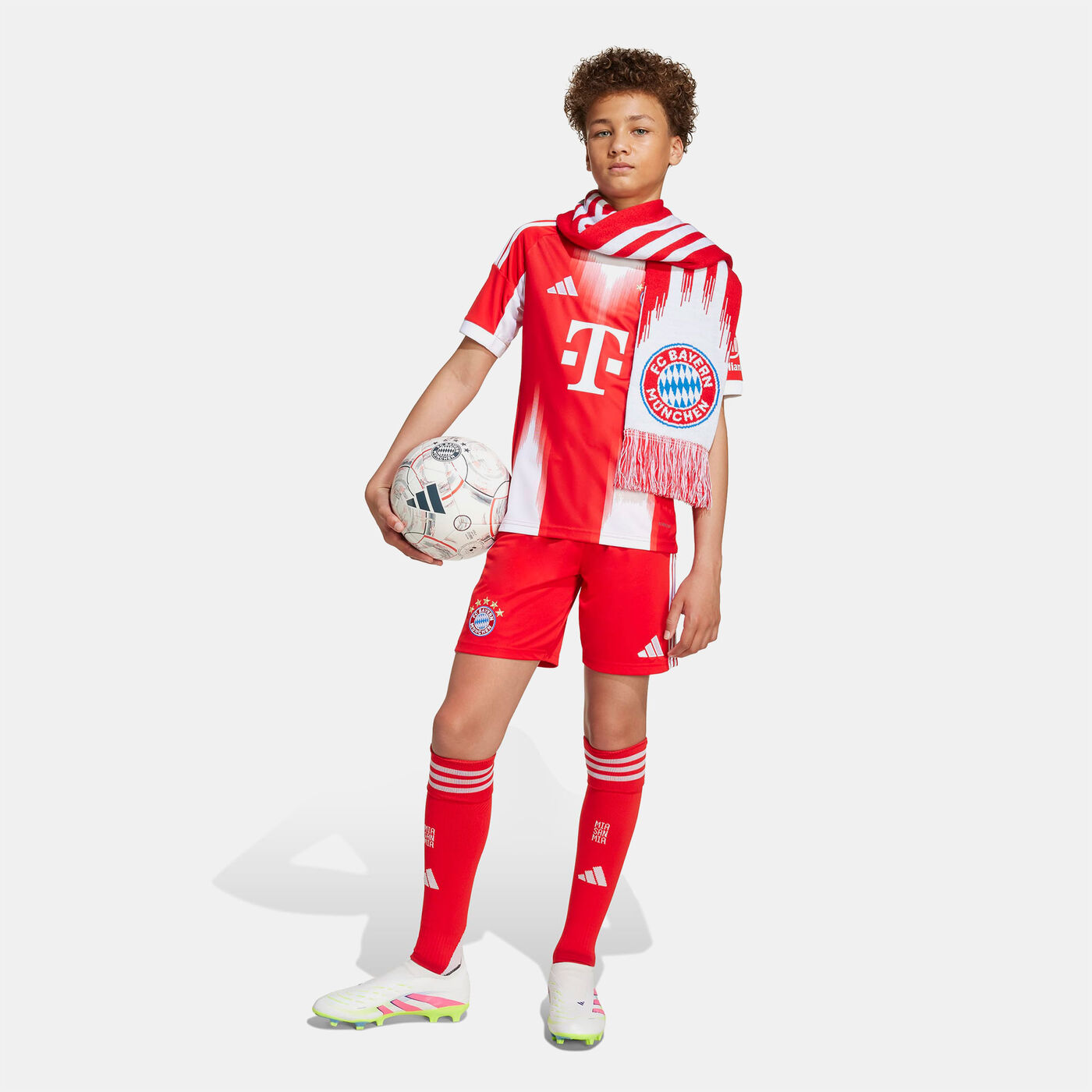 Kids' FC Bayern 25/26 Home Replica Football Shorts
