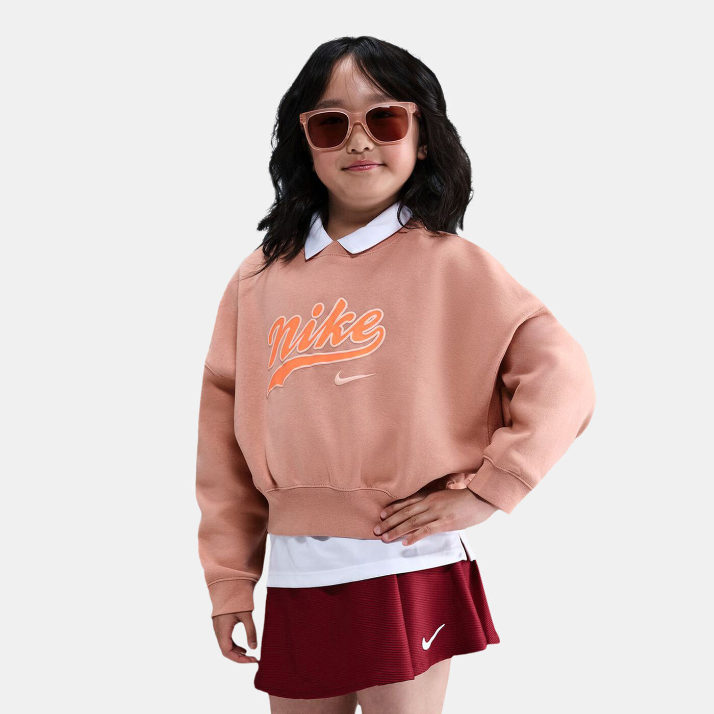 Kids' Sportswear Trend Fleece Cropped Hoodie