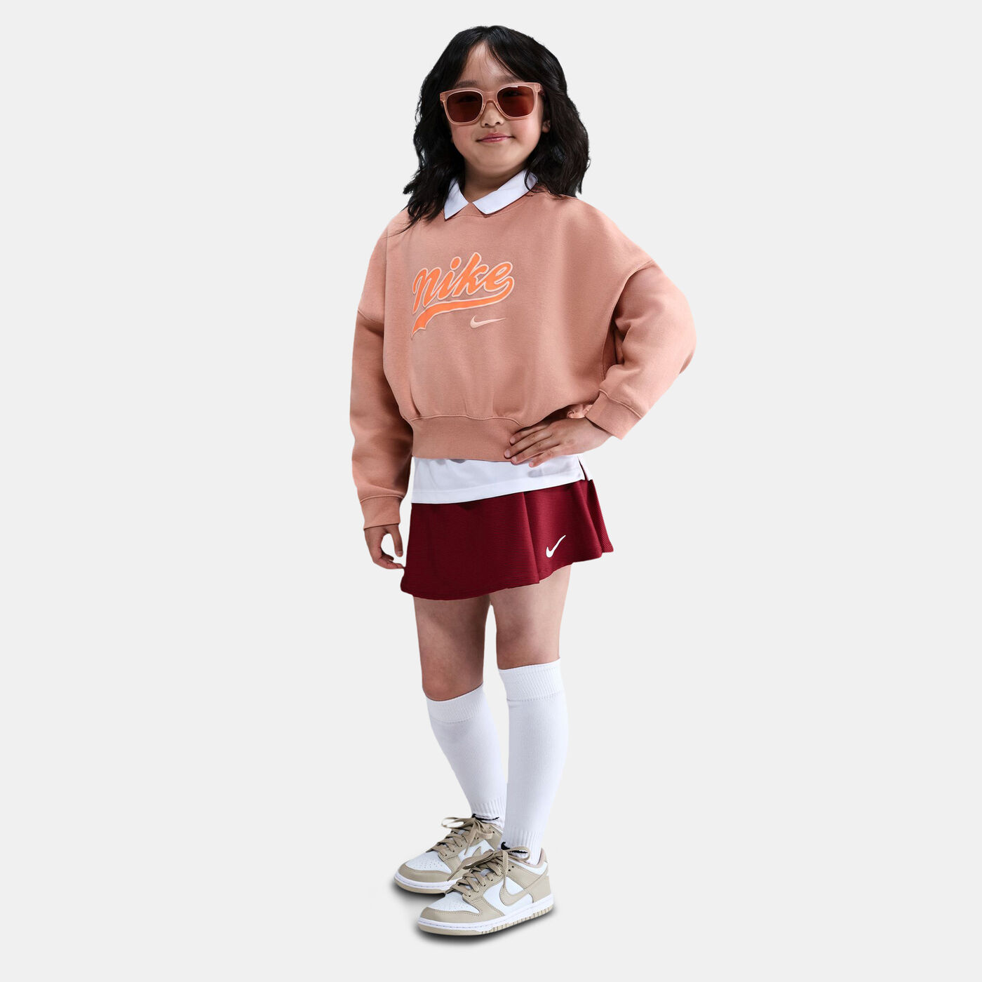 Kids' Sportswear Trend Fleece Cropped Hoodie