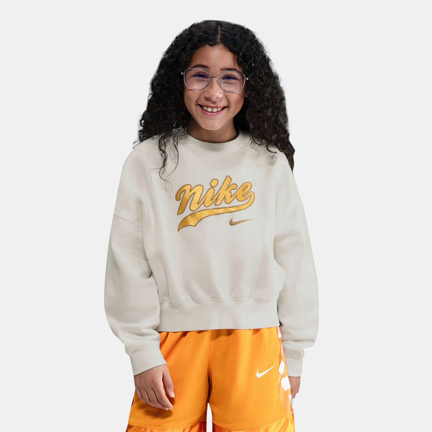 Kids' Sportswear Trend Fleece Cropped Hoodie