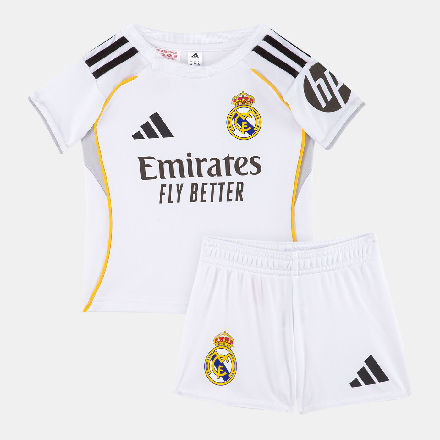 Kids' Real Madrid 25/26 Home Replica Mini Football Kit