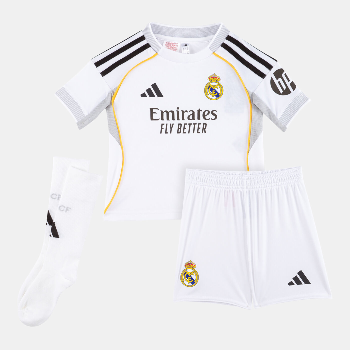 Kids' Real Madrid 25/26 Home Replica Mini Football Kit