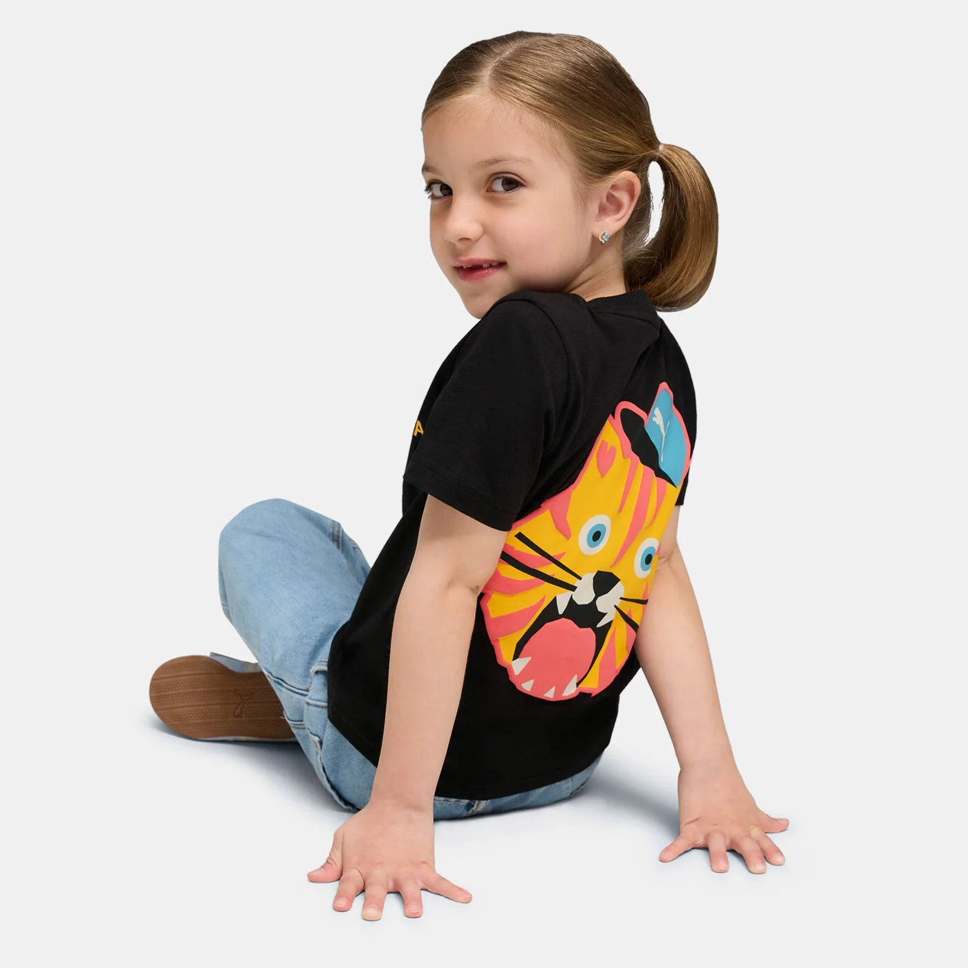 Kids' Moody Cat Graphic T-Shirt